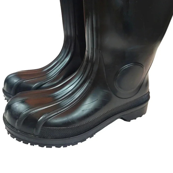 Shoes For Crews Pro Unisex Mens Size 6/Womens Size 8 Black Waterproof Boots - Picture 9 of 13